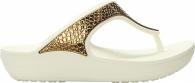 Women’s Crocs Sloane Metallic Texture Flip Bronze / Oyster