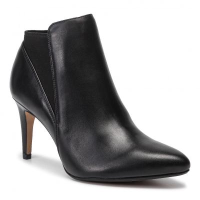 CLARKS Laina Violet Black Leather