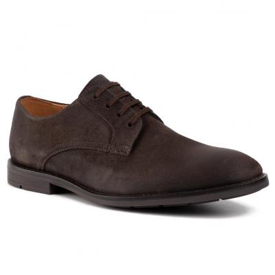 CLARKS Ronnie Walk Dark Brown Nub