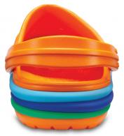 Kids Crocband™ Rainbow Band Clog Blazing Orange