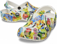 CROCS CLASSIC ISLAND ESCAPE CLOG  White/multi