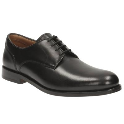 CLARKS Coling Walk Black Leather