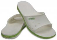 Crocband™ II Slide White / Volt Green