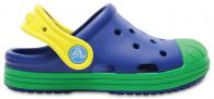 Kids Crocs Bump It Clog  Blue Jean / Grass Green