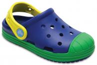 Kids Crocs Bump It Clog  Blue Jean / Grass Green