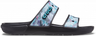 Crocs Classic Tie Dye Graphic Sandal Multi/Black