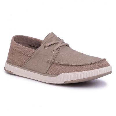 CLARKS Step Isle Base Sand Canvas