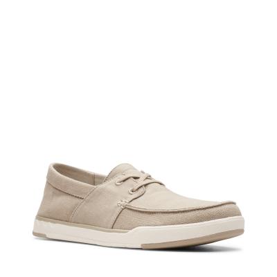 CLARKS Step Isle Row Sand Canvas