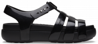 CROCS SPLASH GLOSSY FISHERMAN SANDAL  Black