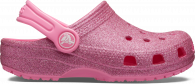Crocs Classic Glitter Clog Kids Pink Lemonade