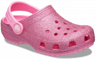 Crocs Classic Glitter Clog Kids Pink Lemonade