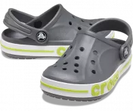 Crocs Bayaband Kids Clog 207019 Slate Grey / Lime Punch