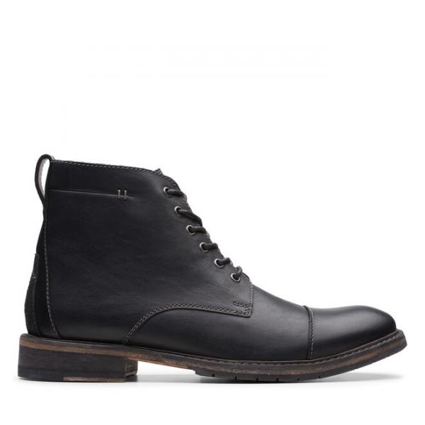 CLARKS Clarkdale Hill Black Leather