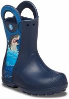  Crocs Fn Shark Ptch Rain Boot Kids Navy