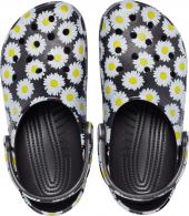Crocs Classic Vacay Vibes Clog Black Daisy