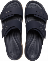 Womens Crocs Brooklyn Sandal Low Wedge Deep Navy