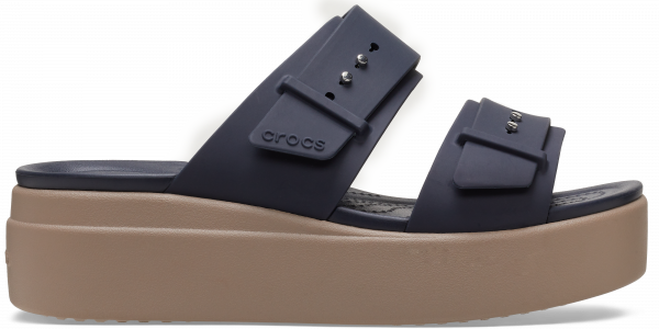 Womens Crocs Brooklyn Sandal Low Wedge
