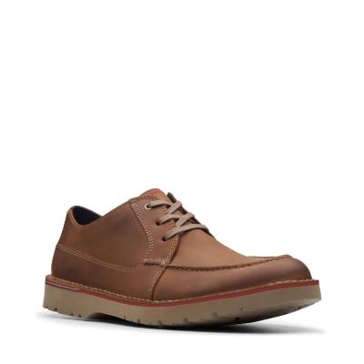 CLARKS Vargo Vibe Dark Tan Lea