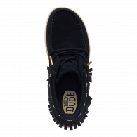 Wendy Mid Fringe Cowgirl Suede Black