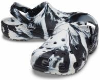 Crocs Classic Marbled Clog White / Black